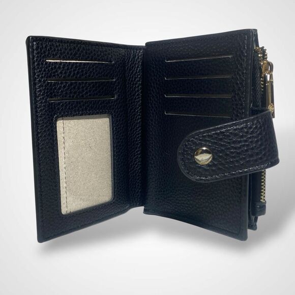 Gussaci Wallet PU Leather Black Bifold Large Capacity ID Credit Card Coin Cash - Picture 4 of 9